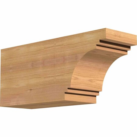 Ekena Millwork Pescadero Smooth Rafter Tail, Western Red Cedar, 5 1/2"W x 8"H x 18"L RFT06X08X18PEC00SWR
